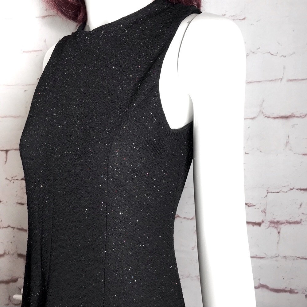 ZUNIE Multicolored Sparkly Black A-Line Keyhole Neck Party Dress GIRLS 16 - Picture 11 of 16